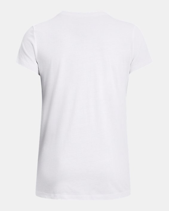 Camiseta de manga corta con estampado UA Sportstyle para mujer, White, pdpMainDesktop image number 3
